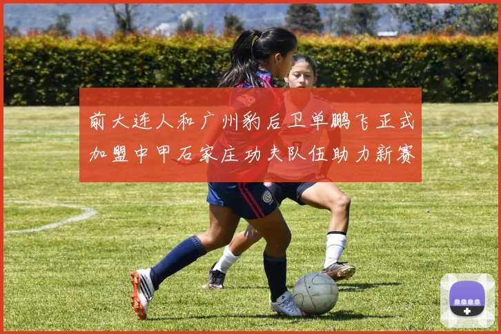 前大连人和广州豹后卫单鹏飞正式加盟中甲石家庄功夫队伍助力新赛季